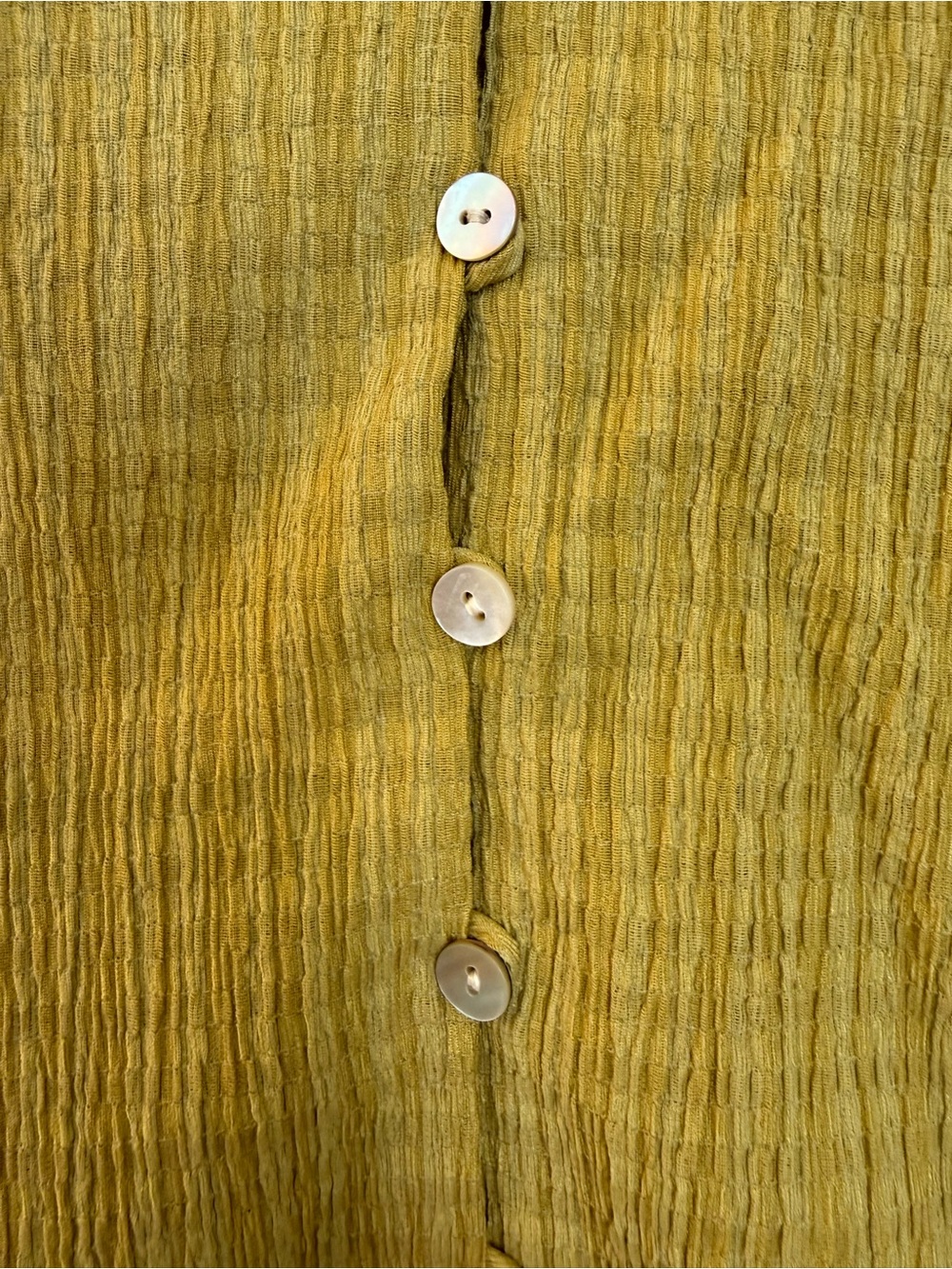 Madewell Olive Green Short Sleeve Button-Down Top - Picture 5 of 10
